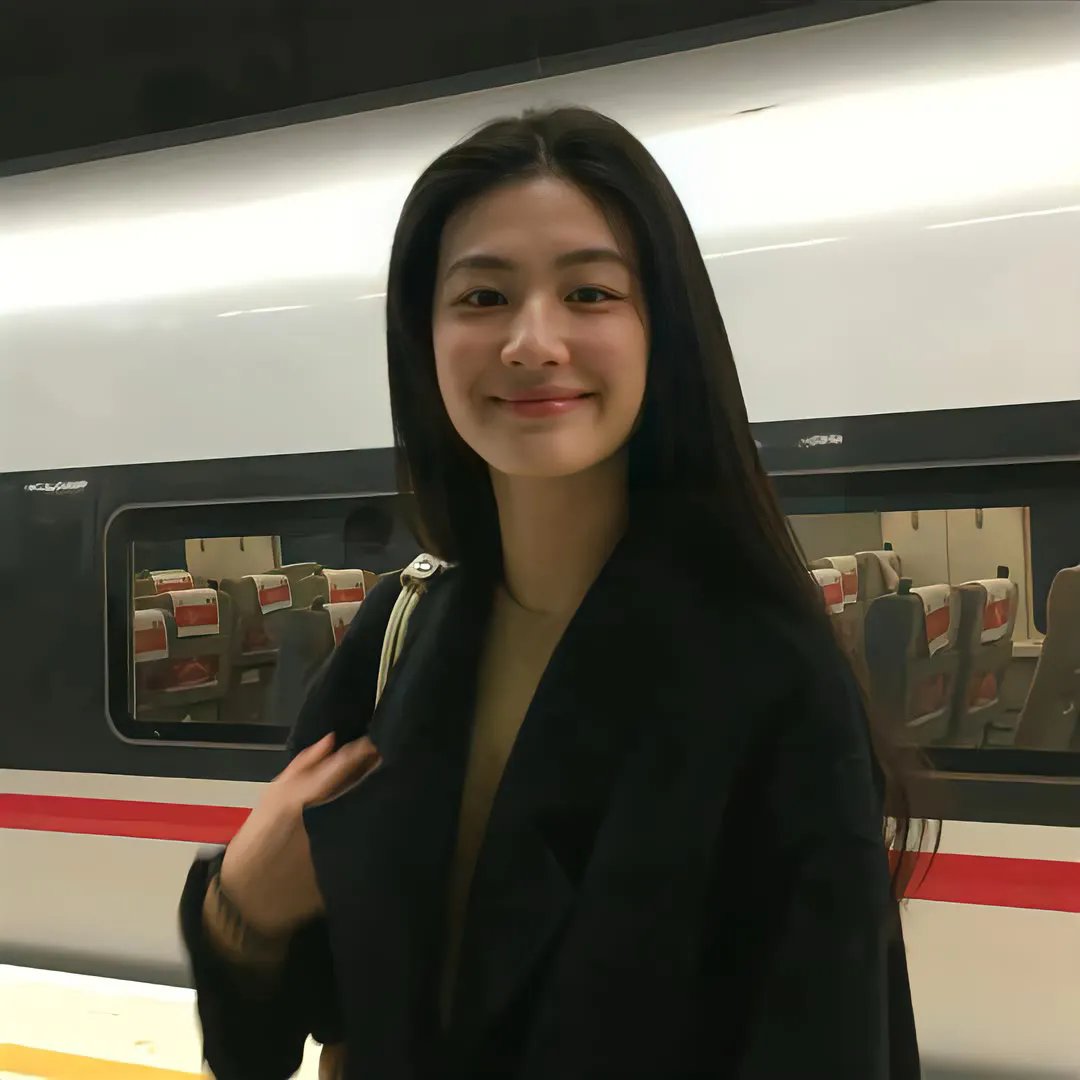 单车上的少女